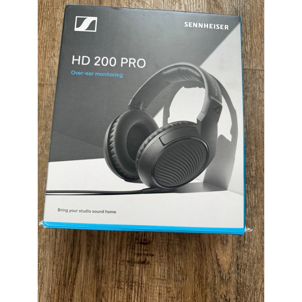 Sennheiser HD 200 PRO Over-Ear Monitoring Headphones Black Wired Studio